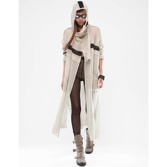 Demobaza Linen Cardigan White Sand - S White Sand - Picture 1 of 5
